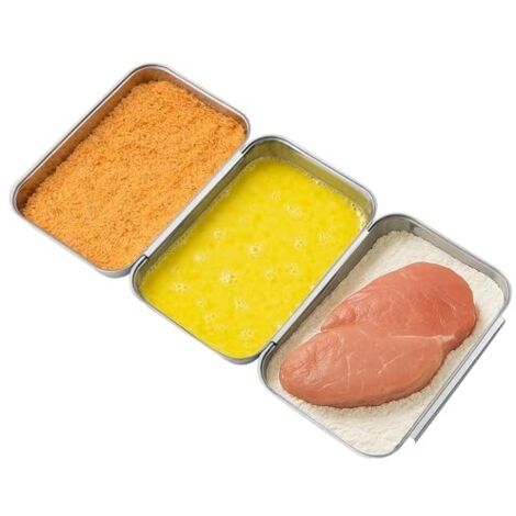 Bac de Cuisson en INOX - Plat Rectangulaire en Acier Inoxydable - Plateau de Cuisson Four pour Pâtisserie Gratin Frites - 22 x 15 x 3 cm