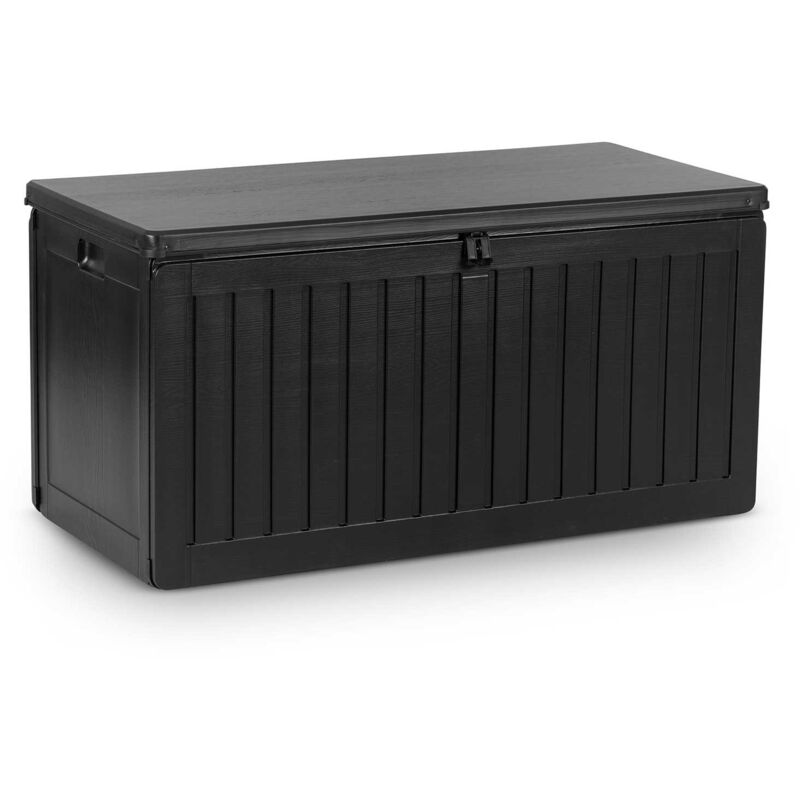 Coffre de jardin 109 x 51 x 55 cm 270 litres noir