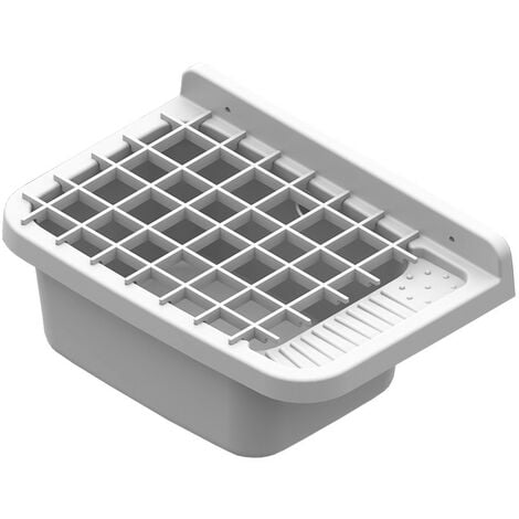 IPERBRIKO Bac de lavage en résine pour jardin extérieur avec grille Jab 50