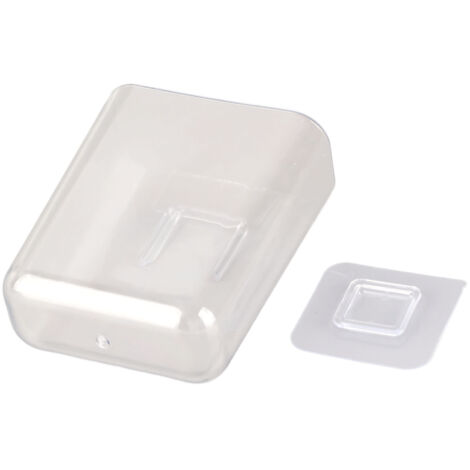 Bac de Rangement Adhésif Transparent Porte-Organisateur Murale pour Bureau Salle de Bain Chambre