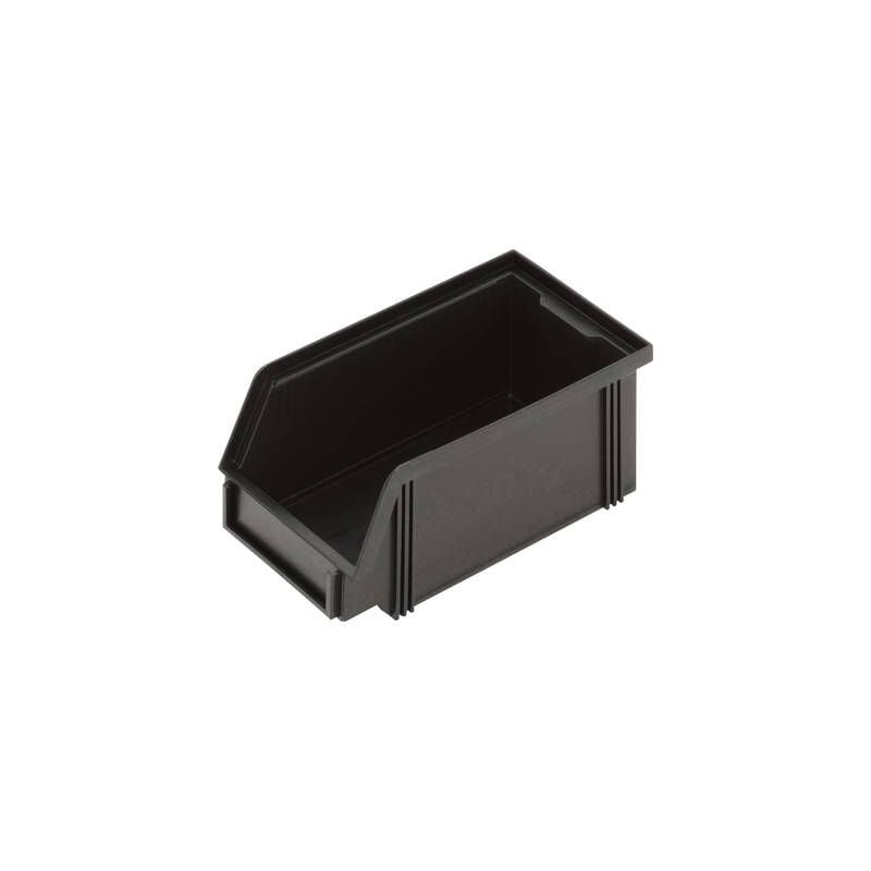 Bac de rangement esd Alutec 1394005197 (l x h x p) 100 x 75 x 175 mm noir 1 pc(s)