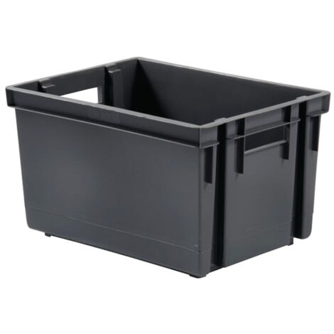 Bac de rangement  sans couvercle 30 l 44,1 x 34,5 x 23,5 gris - EDA