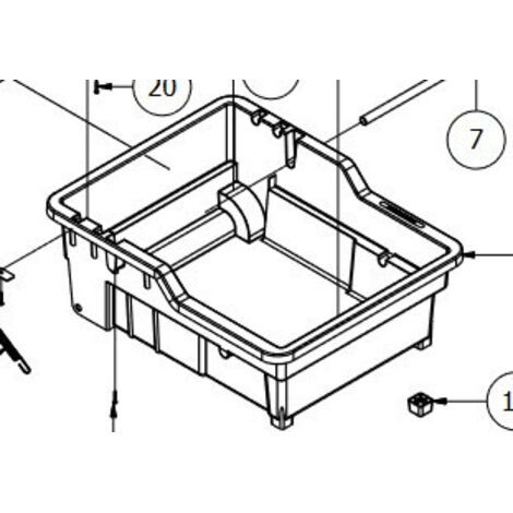 Bac de rechange Pour PEDALO (pièce détachée) RAIMONDI