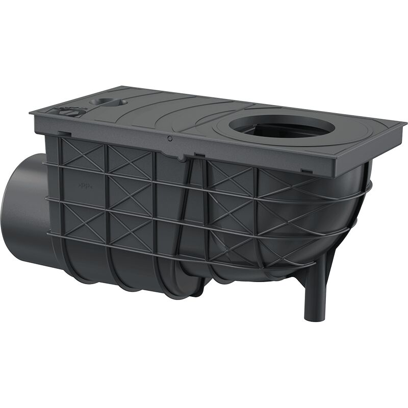 Alcadrain Bac de rétention universel 300×155/110 mm Sortie horizontale