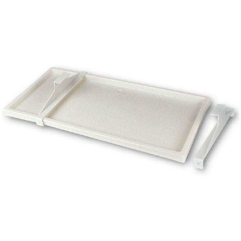 Bac de récupération des condensats 940x420 mm en pvc / plastique pour climatiseurs & pompes à chaleur