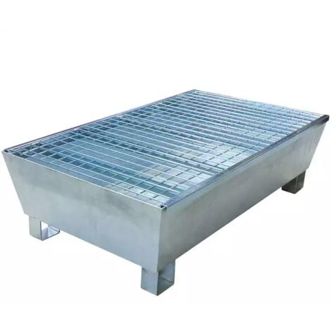 BAC DE RETENTION GALVA 2 FUTS 220L 1220X815X330