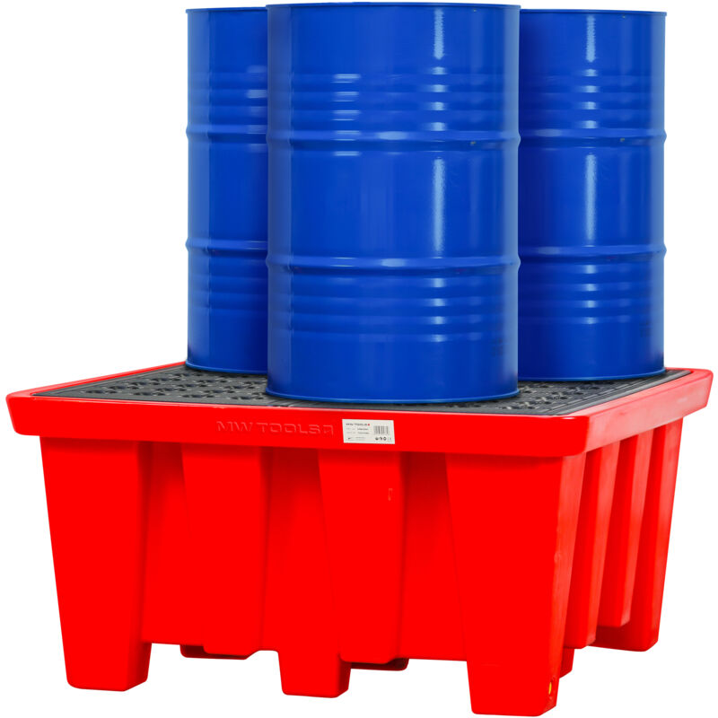 Mw Tools - Bac de rétention en pe 1300x1300x660mm - avec grille - cap. 600lt OPB4200H