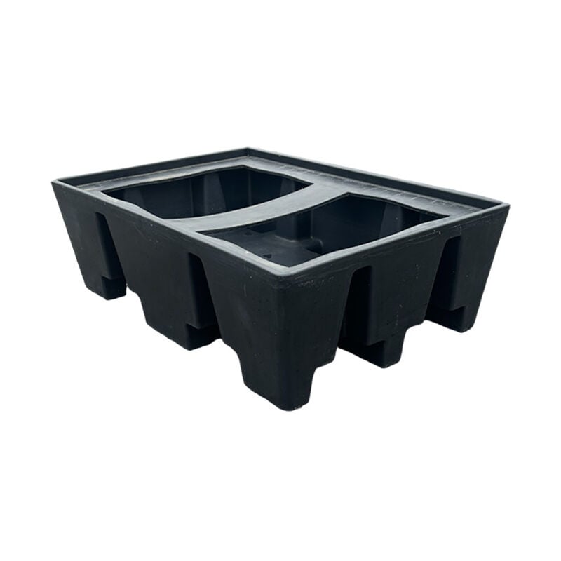 Plast'up Rotomoulage - Bac de rétention palette europe noire éco pe