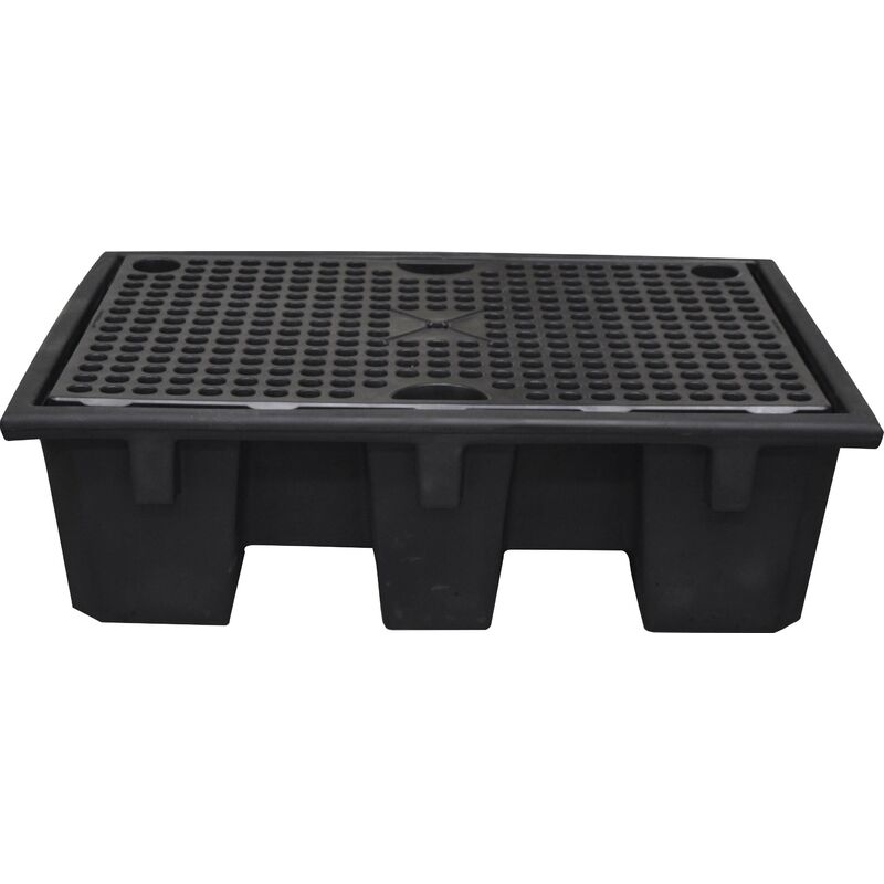 Bac de retention polyethtlene 240l 130x90x39cm avec caillebottis polyethylene DRAKKAR EQUIPEMENT - 08240