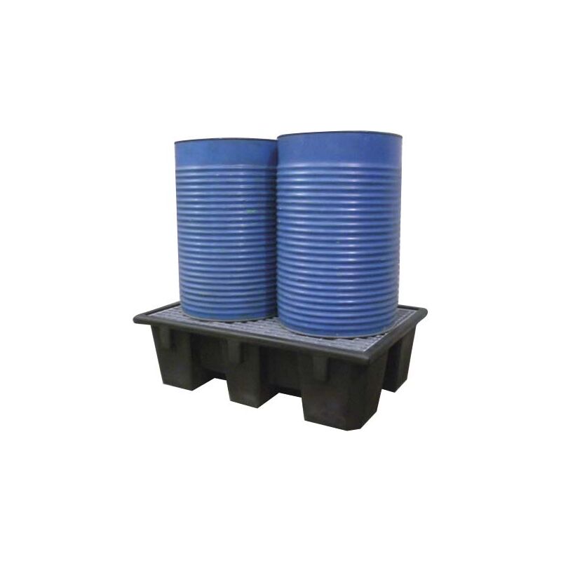 Drakkar Equipement - Bac de retention polyethtl.240l 130x90x39 avec caillebotti acier 08460