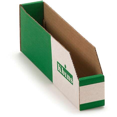 Bac de stockage pliant - lot de 50 - L x l x h 300 x 50 x 100 mm - Coloris: Vert