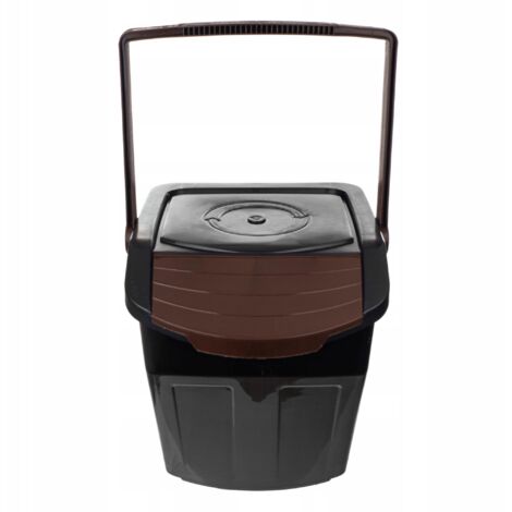 Bac de tri des déchets EcoBox 1 MARRON