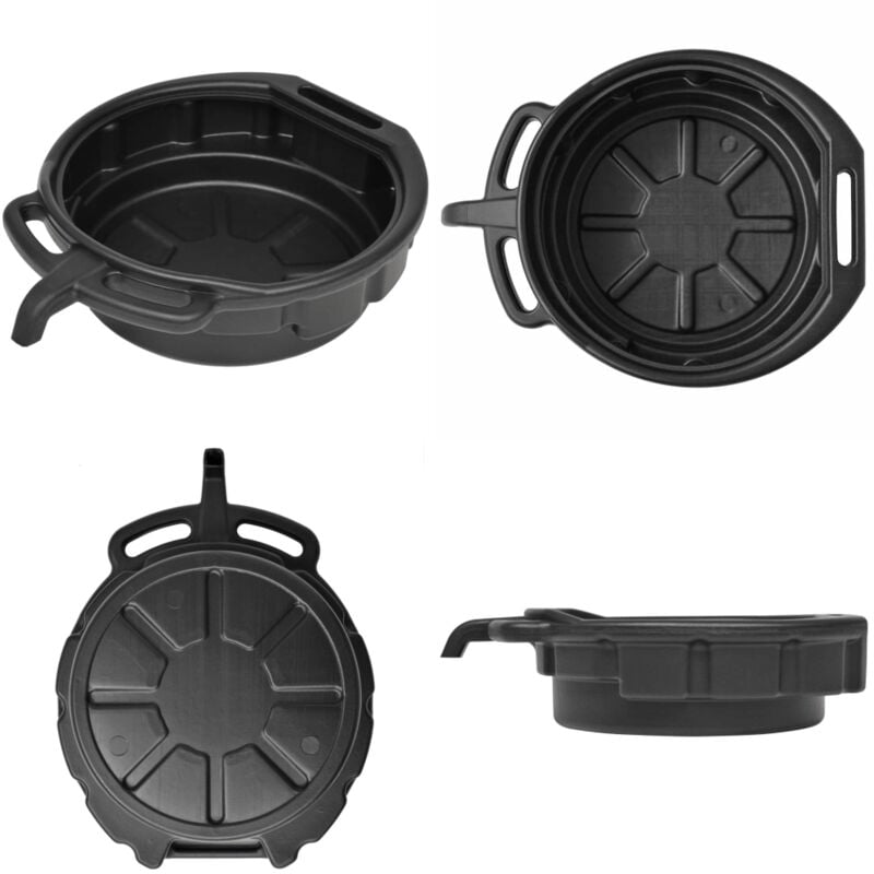 Bac de vidange d'huile avec bec verseur 16 L - Bac De Vidange Huile - Plateau Vidange Huile - Outil Mécanique - Entretien Véhicule - Outils Garage