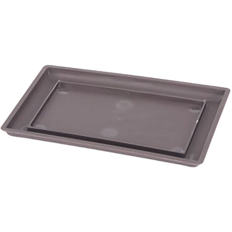 Bac En Plastique Imitation Zisha Rectangulaire Épaissi Mat Pour Succulentes Et Graines De Lithops Avec Plateau Optionnel Grand Modèle - KZQ