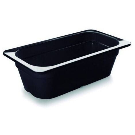 Bac Gastro Mélamine Noir Gn 1/3 - H 65 Mm - Noir