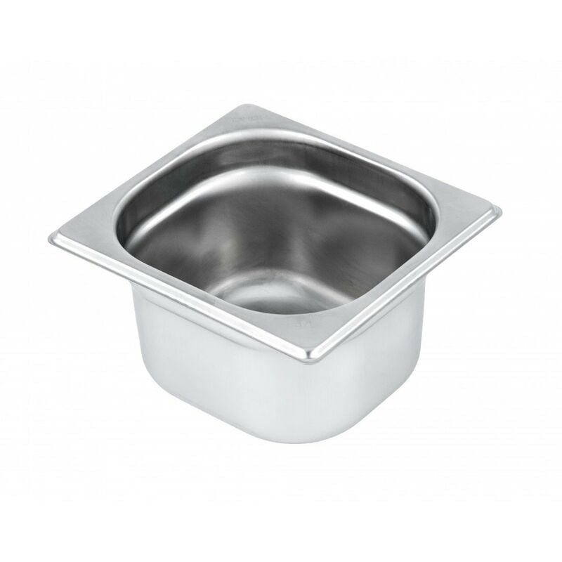 Bac gastronorme 1/6• profondeur : 100 mm • contenance : 2,1 l • dimensions : 176x 162 mm