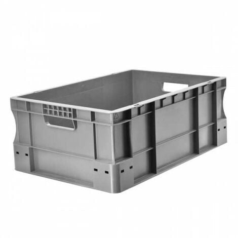 Bac gerbable 600x400x220 gris Multiroir