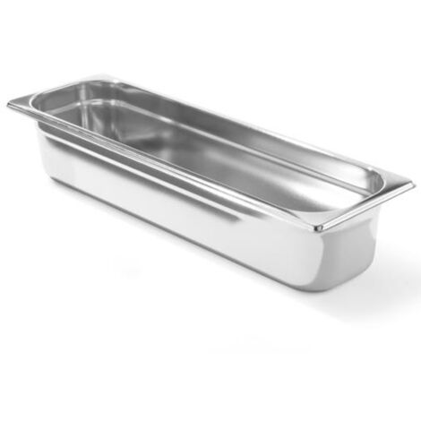 Bac GN 2/4, inox, Profi Line, hauteur 100 mm - Hendi 801666