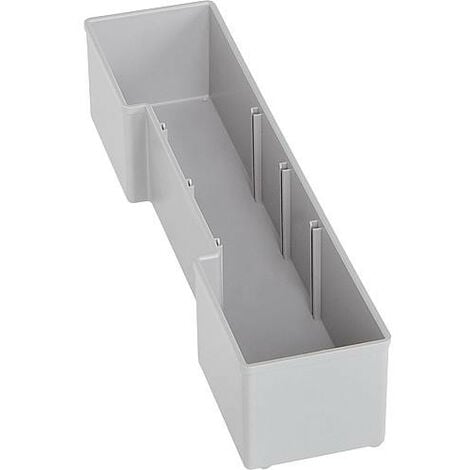 SORTIMO Bac gris U3 pour mallettes L-Boxx 102 et 136 70 x 310 x 63 mm