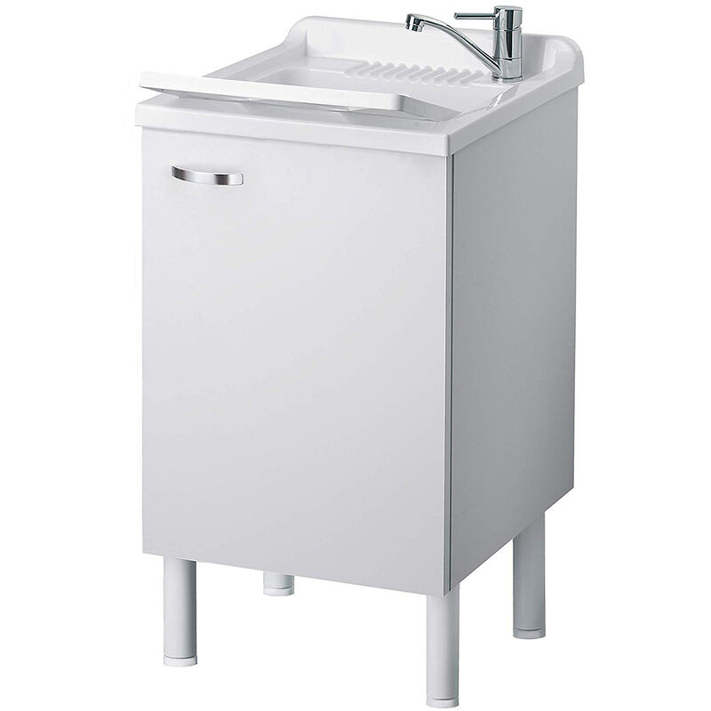 Bac à laver avec meuble 50x45 cm blanc mod. Eco