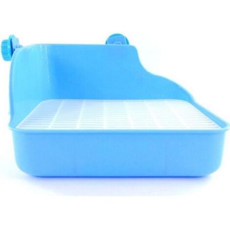 Bac Litière de Lapin Maison de Toilettes pour Lapin Hamster Rat Gerbille Souris Cochon d\'Inde