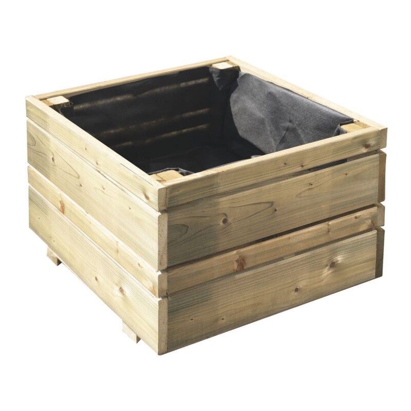 Bac à fleurs carré oslo - petit volume