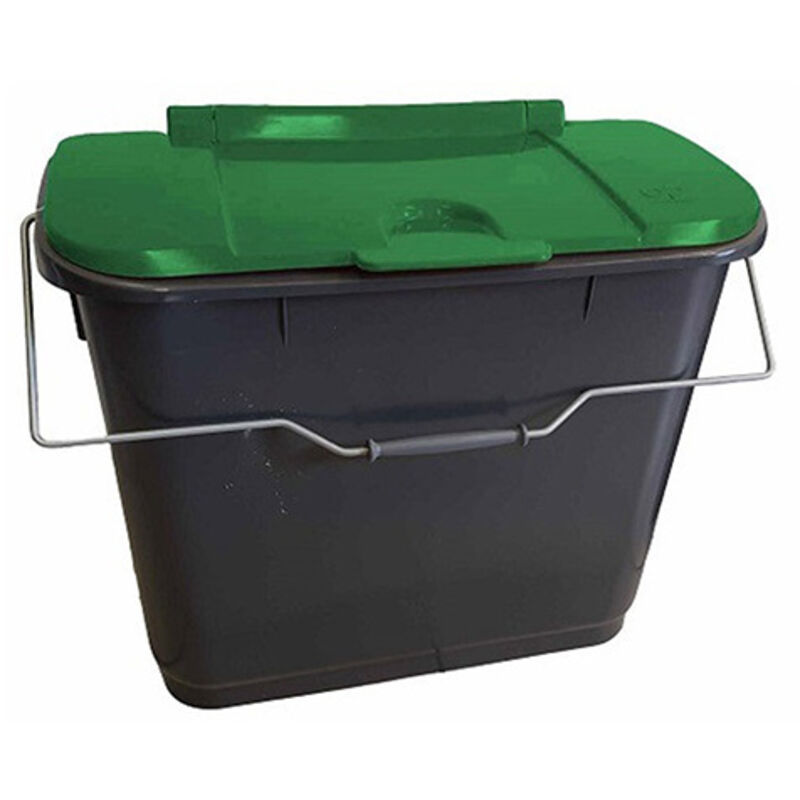 Bac à déchet ou seau à compost 50 litres - Couvercle Vert - 222007GVS
