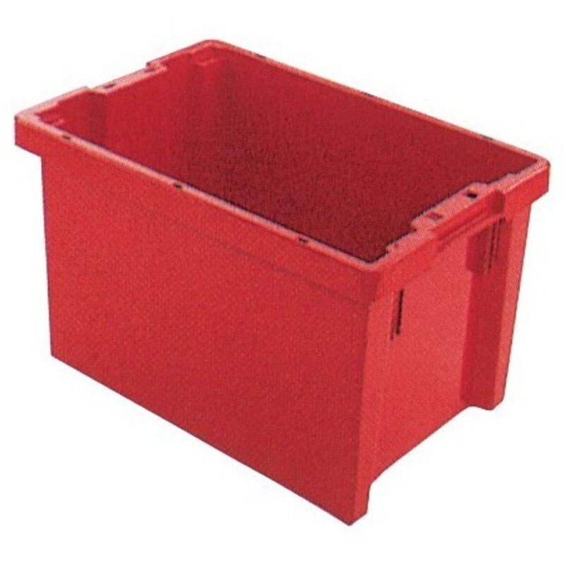 Bac plastique 65 l 600x400x350 mm rouge