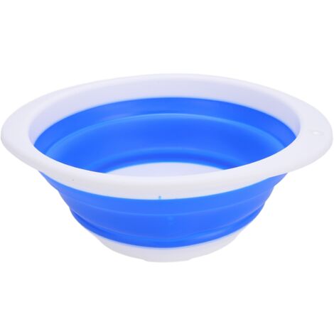 Bac pliable lavage légumes voyage 30x26x10cm - Seau plastique caoutchouc multifonction portable