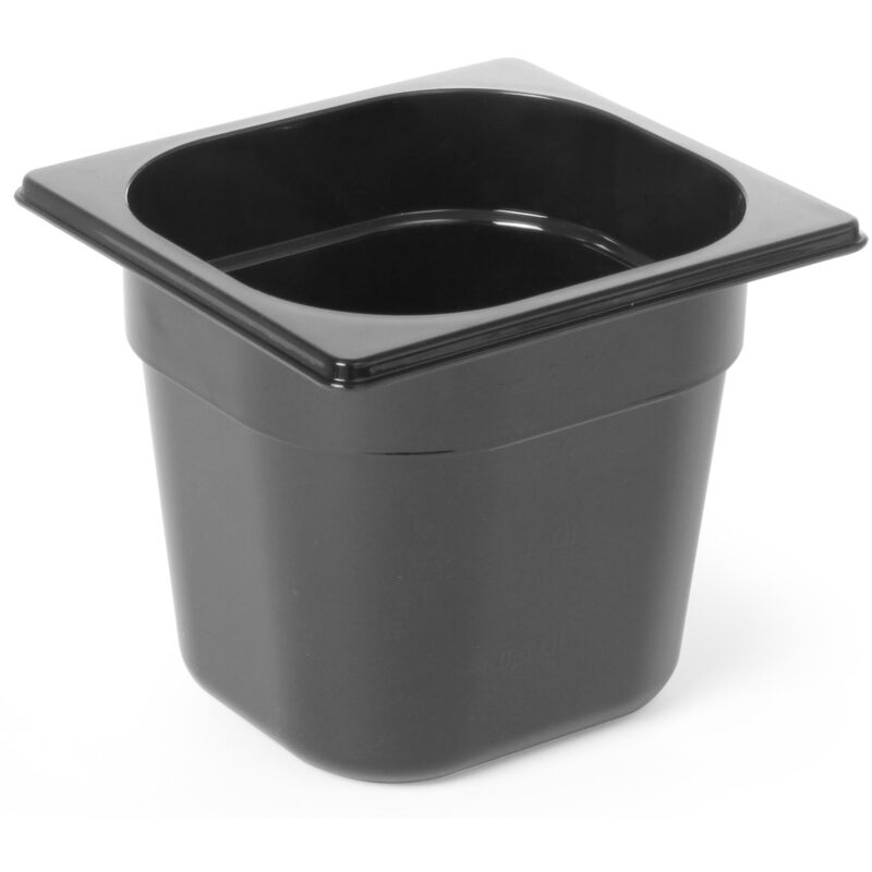 Hendi - Bac polycarbonate noir gn 1/6 hauteur 150 mm 862711