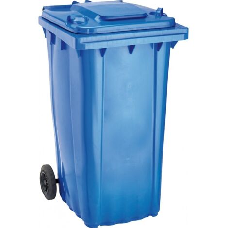 Bac Poubelle WAVE 240-l Plastique bleu