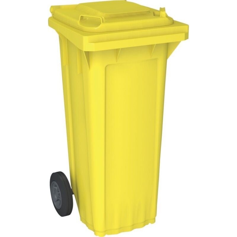 Bac poubelle wave 80-litres jaune