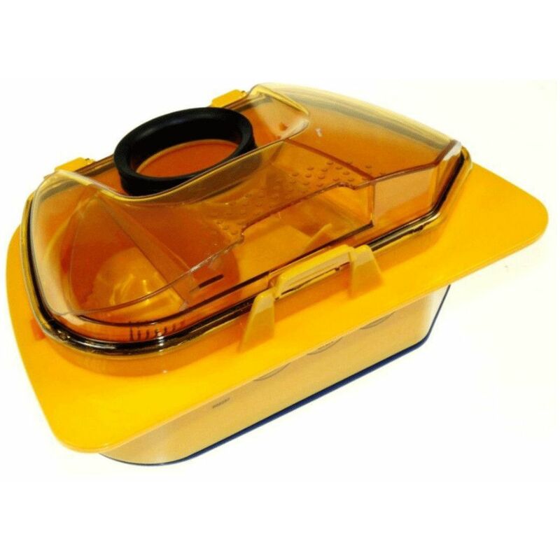 Bac à poussière jaune