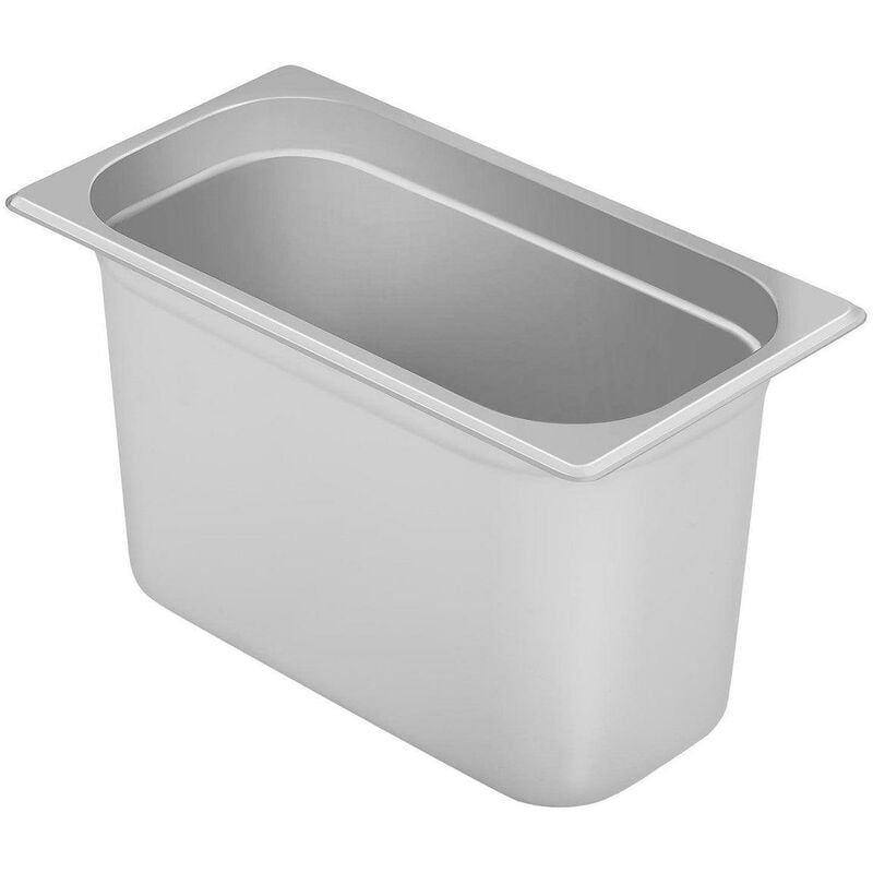 Helloshop26 - Bac récipient contenant gastro acier inoxydable gn - 1/3 - 200 mm