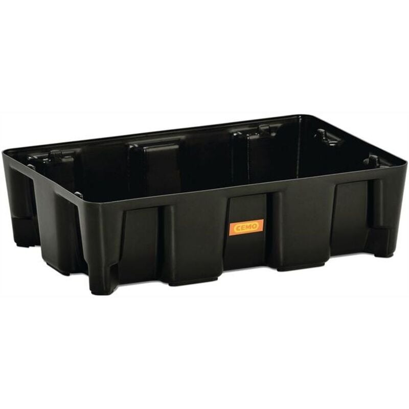 Bac collecteur volume de collecte 25 l L600xl400xH165mm polyéthylène sans grille en pe