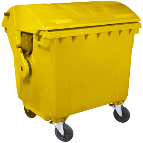 Bac roulant 4 roues premium 1100l- lot de 5