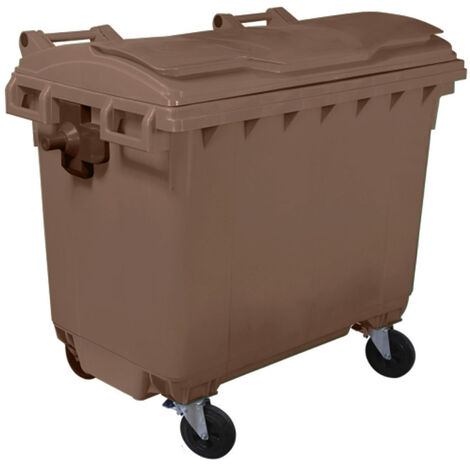 Bac roulant 4 roues premium 660l-lot de 5