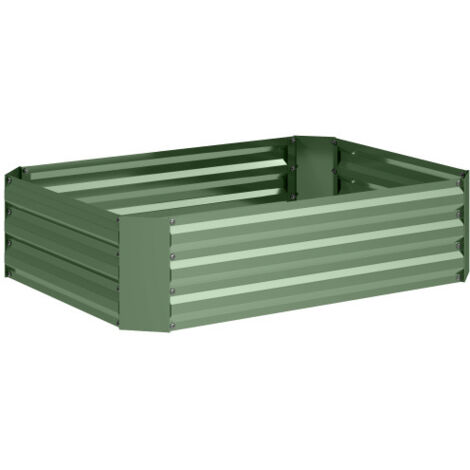 Bac surélevé acier pour fleurs empilable 120x90x30cm jardins et balcons