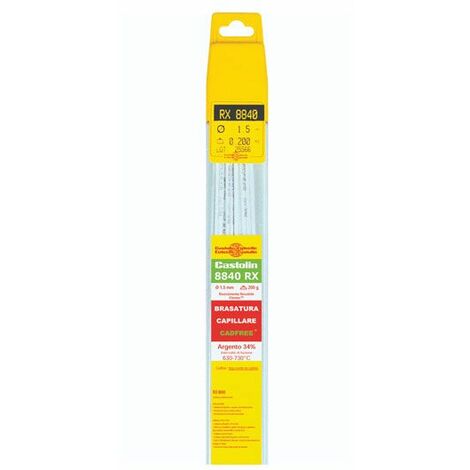 Bacchetta 1,5MM per Brasatura Lega 8840RX Castolin Confezione 200GR - 8840RX1502I