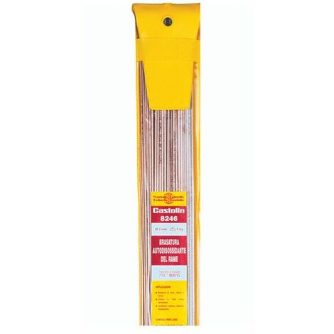 Bacchetta 2MM per Brasatura Rame Lega 8246 Castolin Confezione da 1Kg - 8246RB2010I