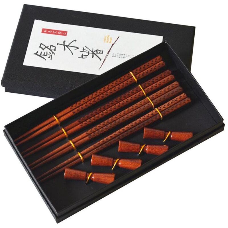 Image of Bacchette / Chopsticks con supporto - 4 paia