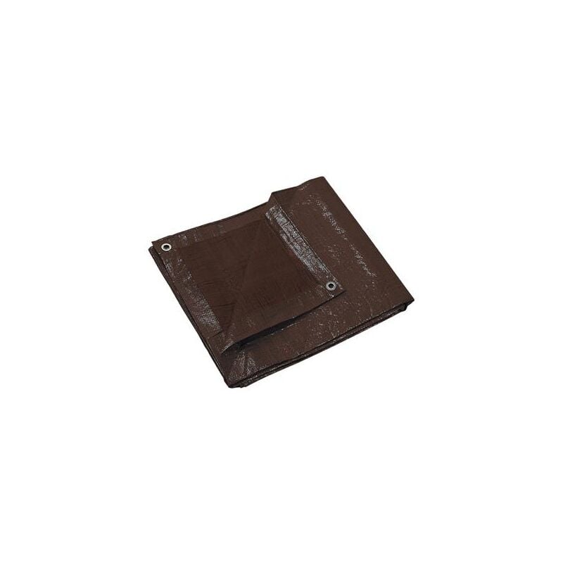 Bâche protection renforcée 120gr/m² 3x5m marron