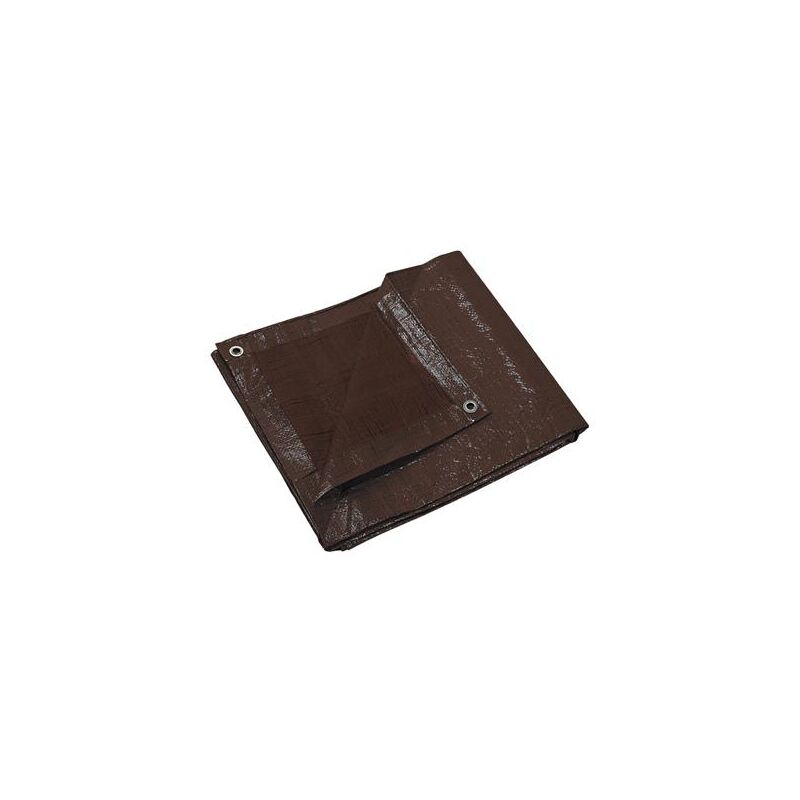 Bâche protection renforcée 120gr/m² 4x5m marron