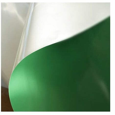 Bâche 250 microns verte blanche opaque - Long 500 m, Larg 6.50 m