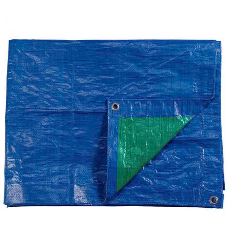 Bache 2x3m Double Face. Couleur Bleu/Vert. Densité 90g/M² Edm