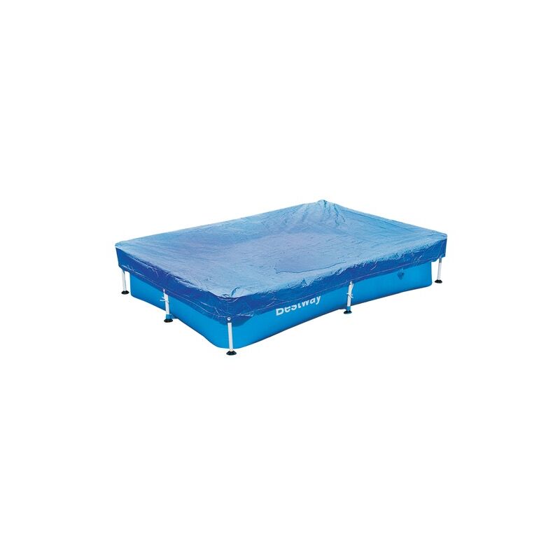 Toile de recouvrement pour piscine rectangulaire avec cadre Bestway 300X201 58106