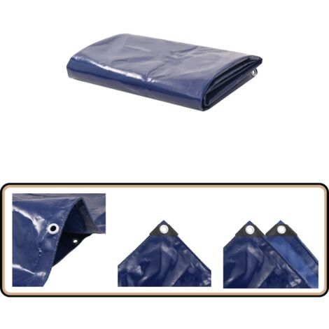 Bâche 650 g / m² 1,5 x 20 m Bleu - Couverture Imperméable - Bâche De Protection - Bâche Extérieure - Bâche Bleue - Bâche Résistante