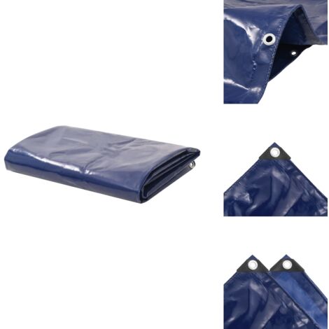 Bâche 650 g / m² 1,5 x 20 m Bleu - Couverture Imperméable - Bâche De Protection - Bâche Extérieure - Bâche Bleue - Bâche Résistante
