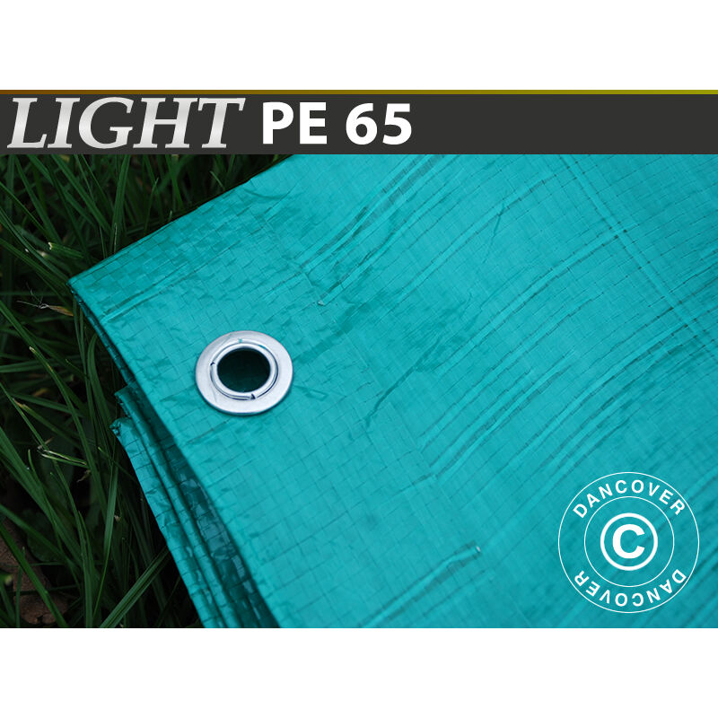 Bâche 6x10m, pe 65g/m², Verte