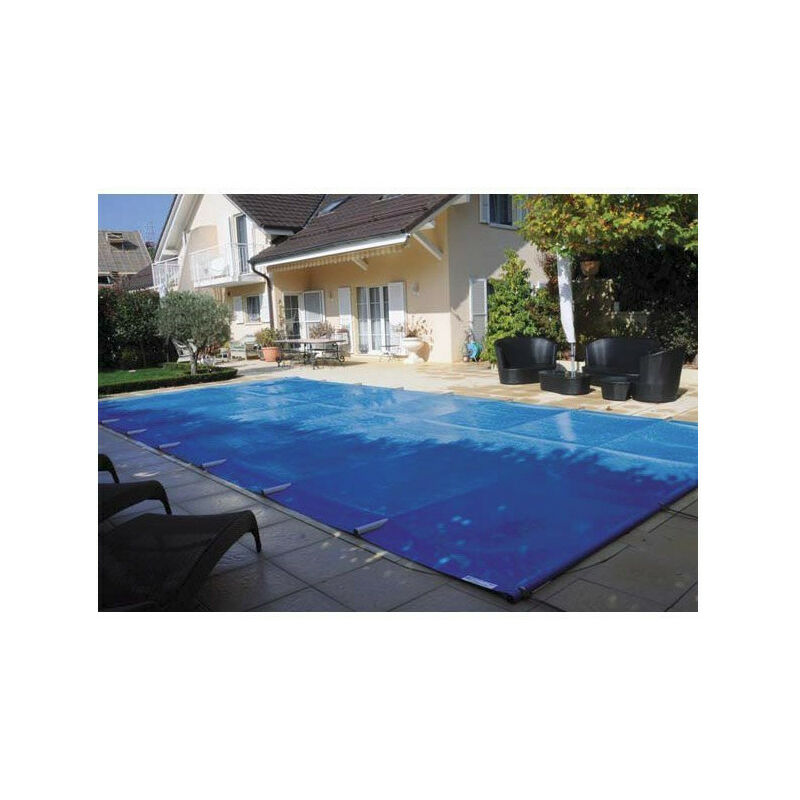 Bâche à barres piscine Perfect - Modèles: Pour piscine 8 x 4 m - Couleur: Vert/beige